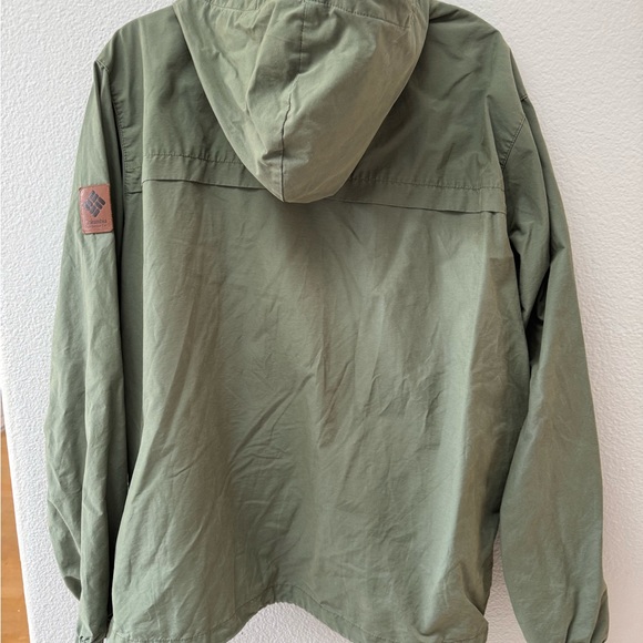 Columbia Men's Olive Windbreaker Jacket - Picture 2 of 3